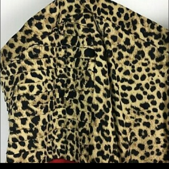 Torrid Dress Bodycon Red Leopard Size 14 NWOT - Picture 8 of 12